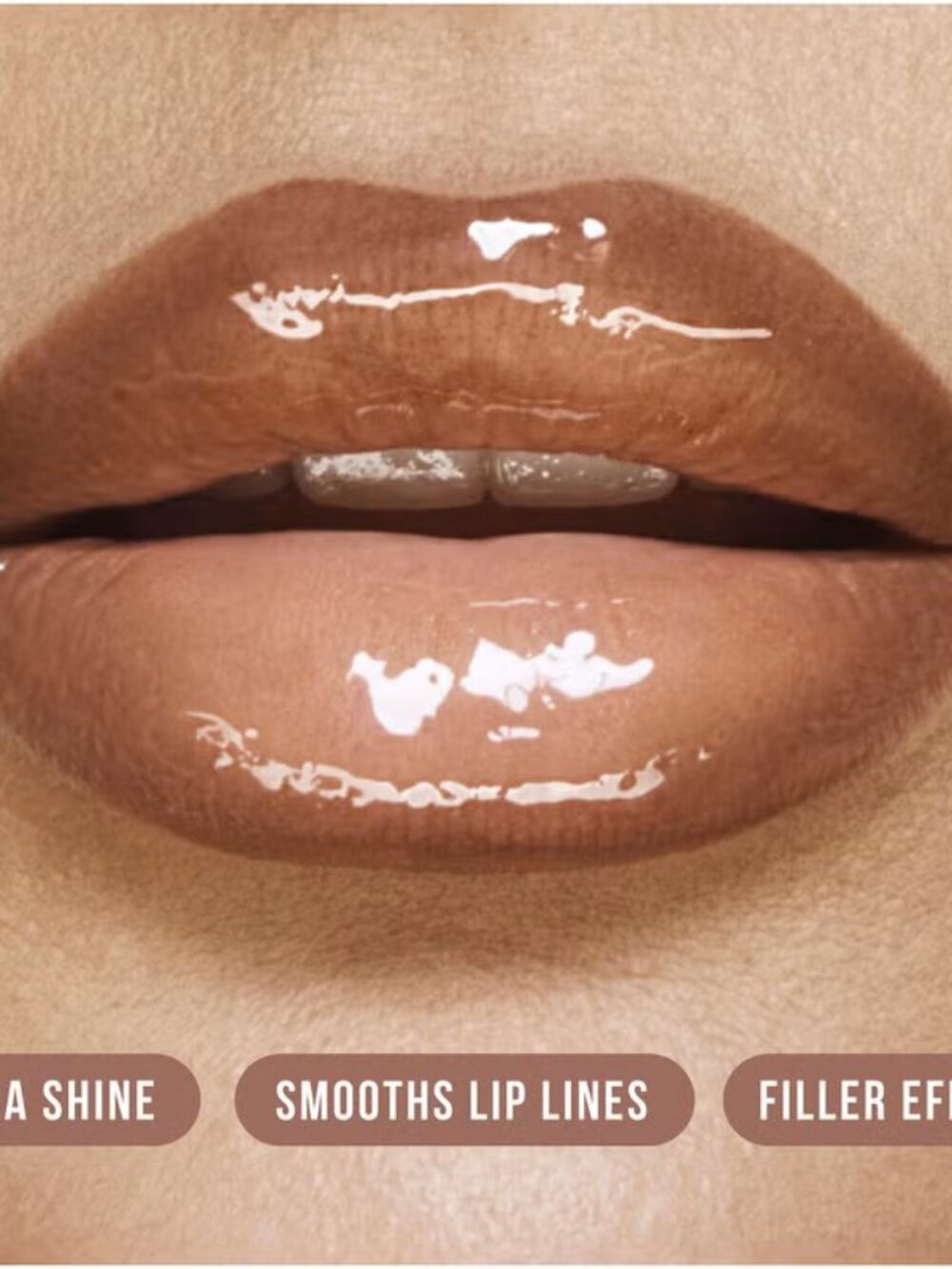 NEW Huda Faux Filler Lip Gloss in Foxy